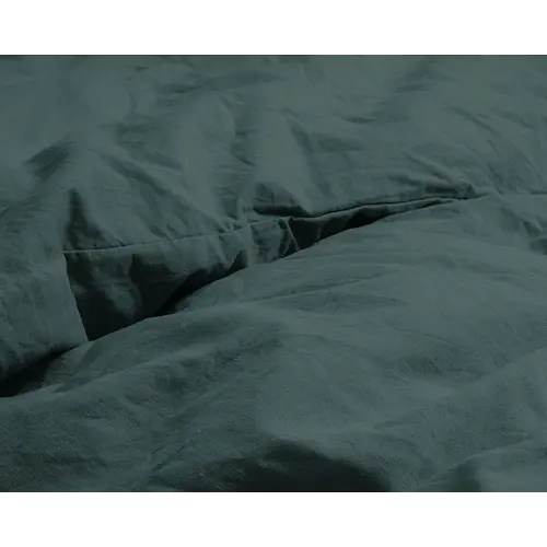 Dreamhouse Dekbedovertrek Stone Washed Donker Groen Dreamhouse Dekbedovertrek Stone Washed Donker Groen
