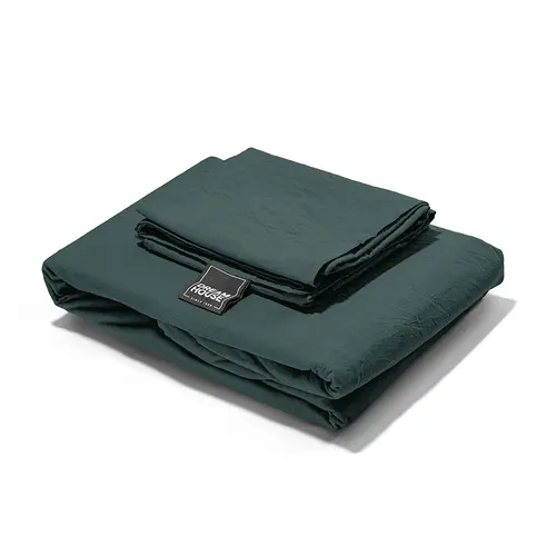 Dreamhouse Dekbedovertrek Stone Washed Donker Groen Dreamhouse Dekbedovertrek Stone Washed Donker Groen