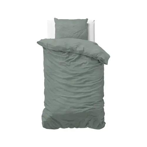Dreamhouse Dekbedovertrek Stone Washed Groen