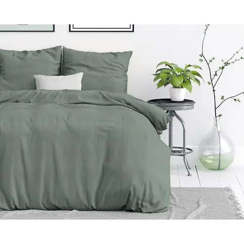 Dreamhouse Dekbedovertrek Stone Washed Groen