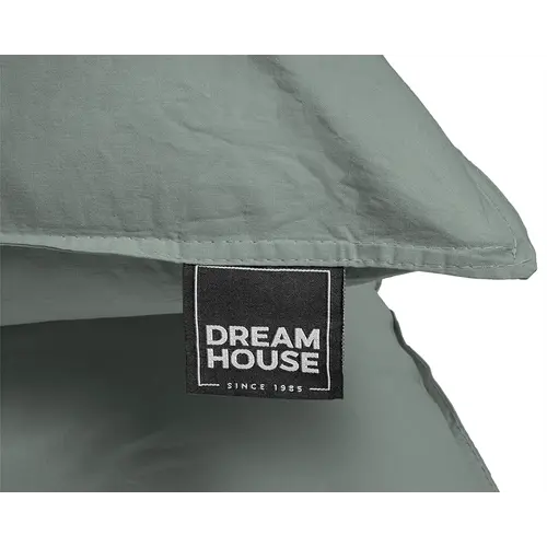 Dreamhouse Dekbedovertrek Stone Washed Groen