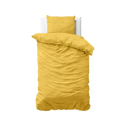 Dreamhouse Dekbedovertrek Stone Washed Geel