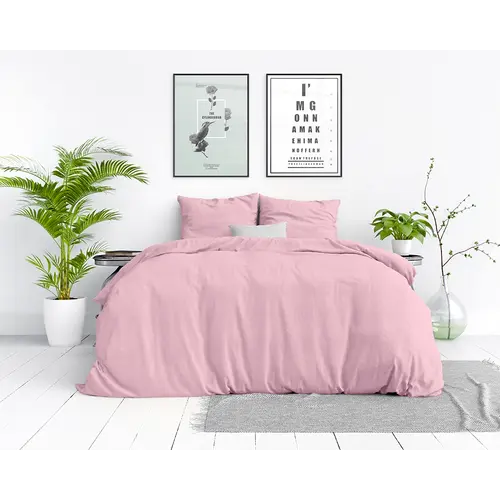 Dreamhouse Dekbedovertrek Stone Washed Roze