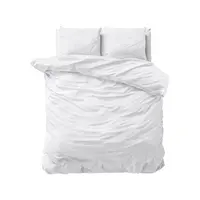 Dekbedovertrek Stone Washed Wit