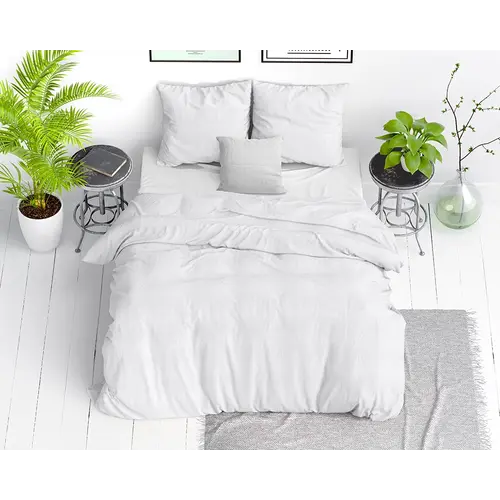 Dreamhouse Dekbedovertrek Stone Washed Wit