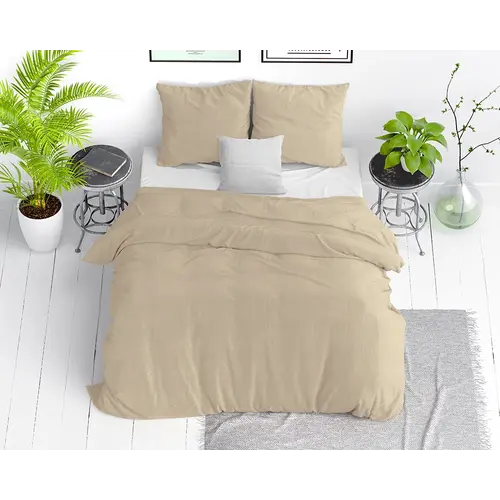 Dreamhouse Dekbedovertrek Stone Washed Zand
