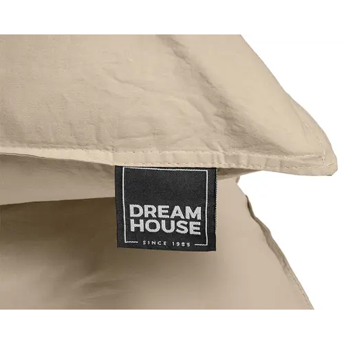 Dreamhouse Dekbedovertrek Stone Washed Zand