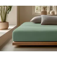 Hoeslaken Mousseline Groen