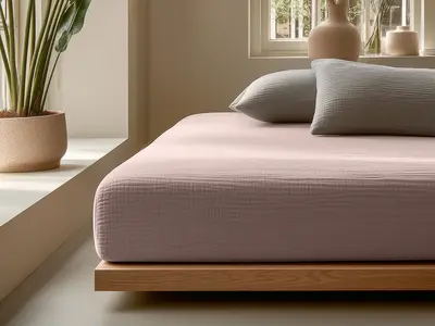 Dreamhouse Hoeslaken Mousseline Roze