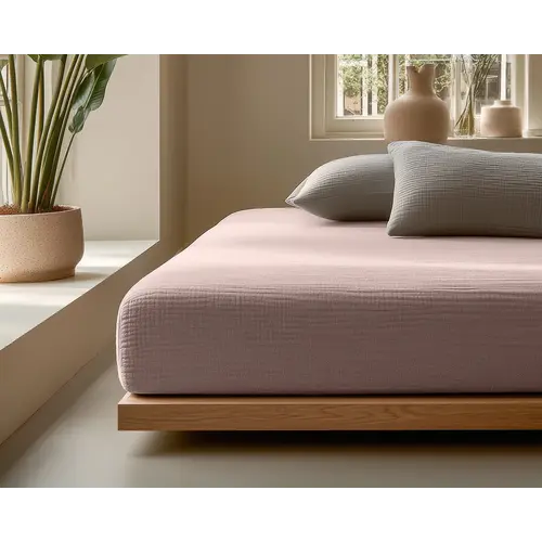 Dreamhouse Hoeslaken Mousseline Roze