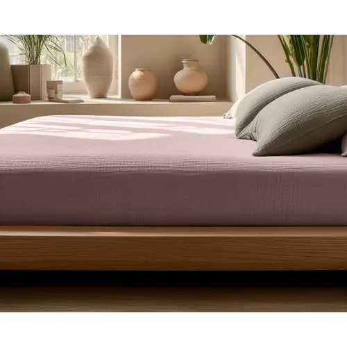 Dreamhouse Hoeslaken Mousseline Roze