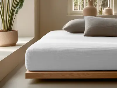 Dreamhouse Hoeslaken Mousseline Wit