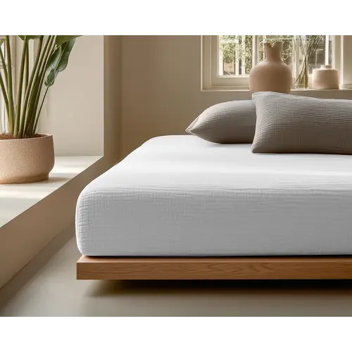 Dreamhouse Hoeslaken Mousseline Wit