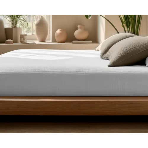 Dreamhouse Hoeslaken Mousseline Wit