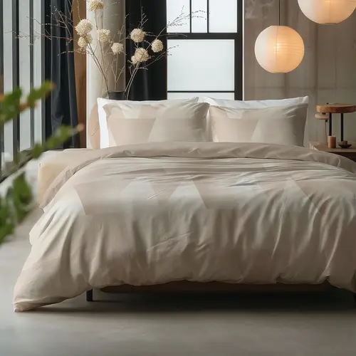 Sleeptime Dekbedovertrek Blush Angles Zand Beige