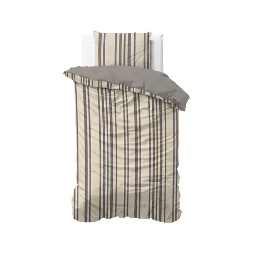 Sleeptime Dekbedovertrek Linear Linen Zand