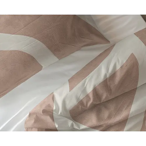 Sleeptime Dekbedovertrek Clay Contours Perzik Sleeptime Dekbedovertrek Clay Contours Perzik