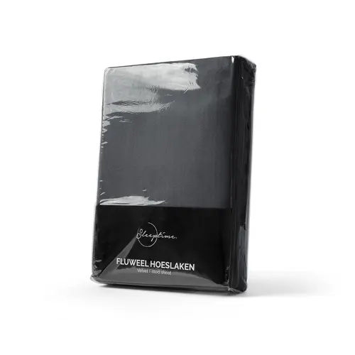 Sleeptime Hoeslaken Velvet Antraciet