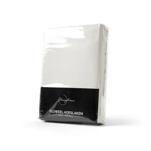 Sleeptime Hoeslaken Velvet Crème