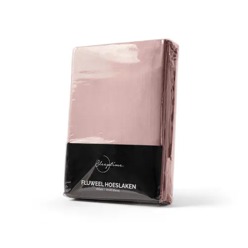 Sleeptime Hoeslaken Velvet Roze