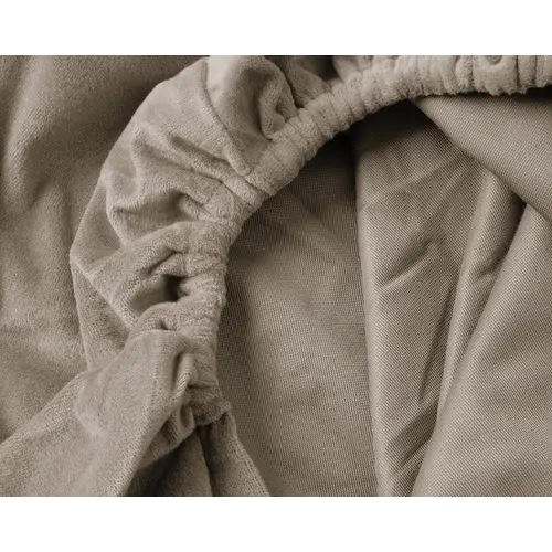 Sleeptime Hoeslaken Velvet Taupe Grijs