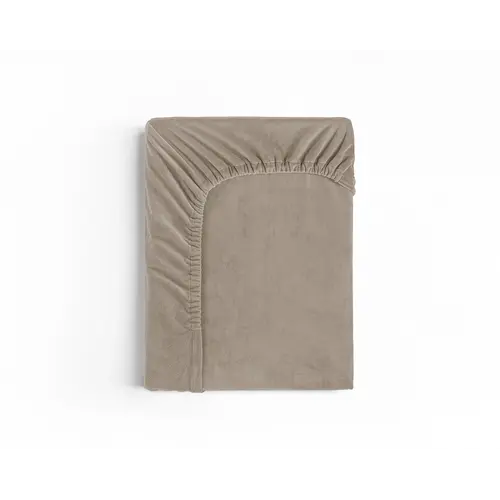 Sleeptime Hoeslaken Velvet Taupe Grijs
