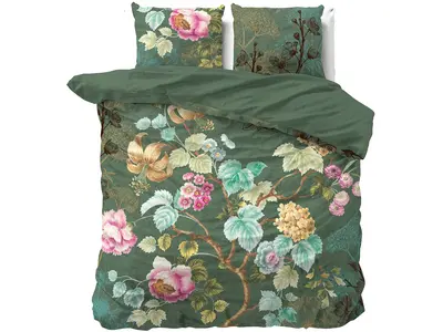 Dreamhouse Dekbedovertrek Chanda Olijfgroen