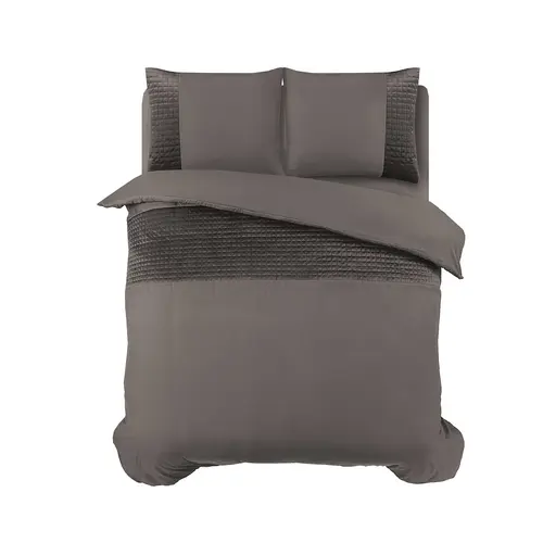 Sleeptime Dekbedovertrek Velvet Band Taupe