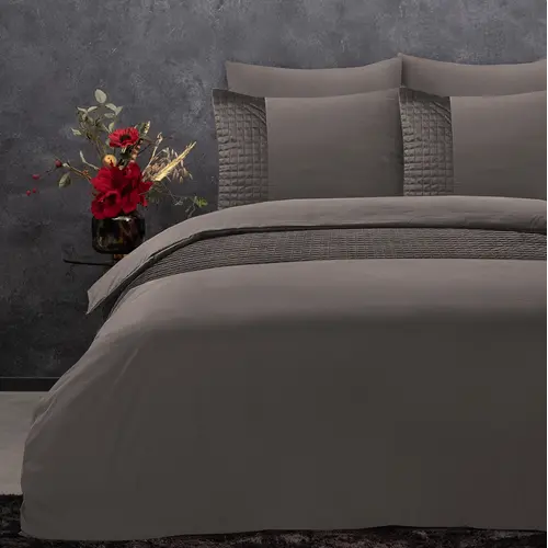 Sleeptime Dekbedovertrek Velvet Band Taupe