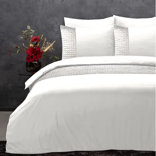 Sleeptime Dekbedovertrek Velvet Band Wit