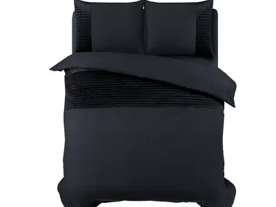 Sleeptime Dekbedovertrek Velvet Band Zwart