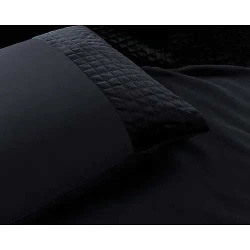 Sleeptime Dekbedovertrek Velvet Band Zwart