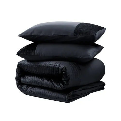 Sleeptime Dekbedovertrek Velvet Band Zwart