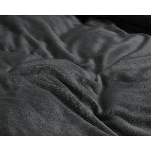 Sleeptime Dekbedovertrek Velvet Uni Antraciet Sleeptime Dekbedovertrek Velvet Uni Antraciet