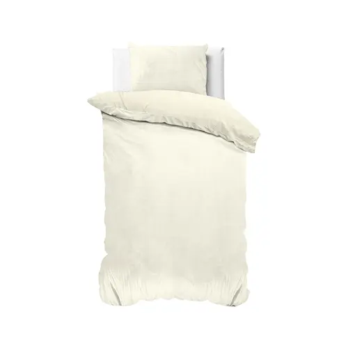 Sleeptime Dekbedovertrek Velvet Uni Crème