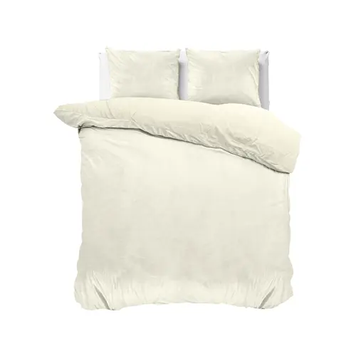 Sleeptime Dekbedovertrek Velvet Uni Crème