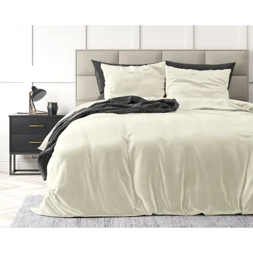 Sleeptime Dekbedovertrek Velvet Uni Crème