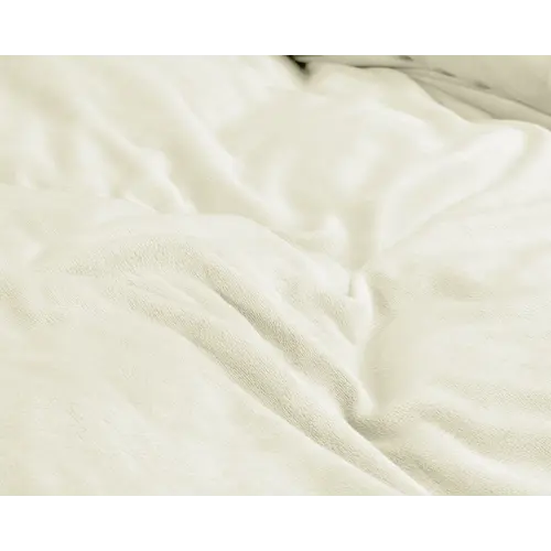 Sleeptime Dekbedovertrek Velvet Uni Crème