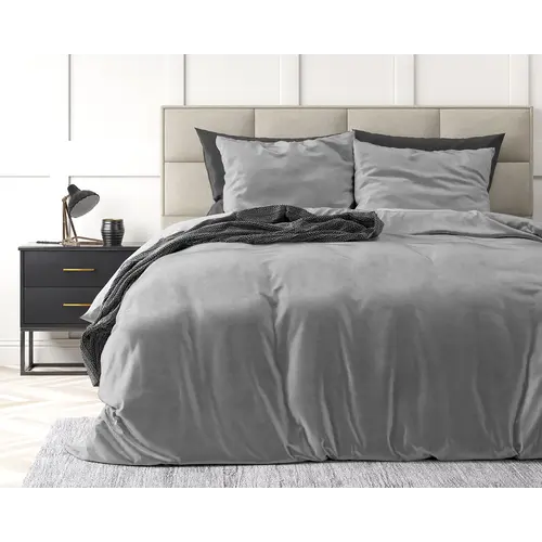 Sleeptime Dekbedovertrek Velvet Uni Grijs