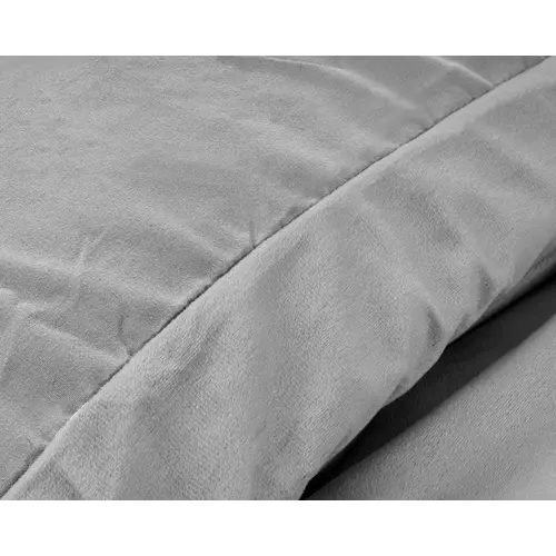 Sleeptime Dekbedovertrek Velvet Uni Grijs