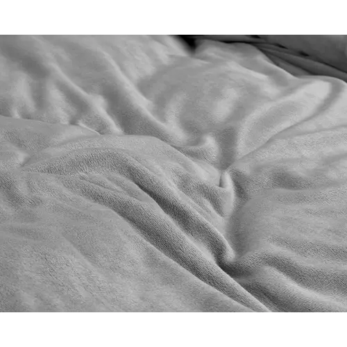 Sleeptime Dekbedovertrek Velvet Uni Grijs