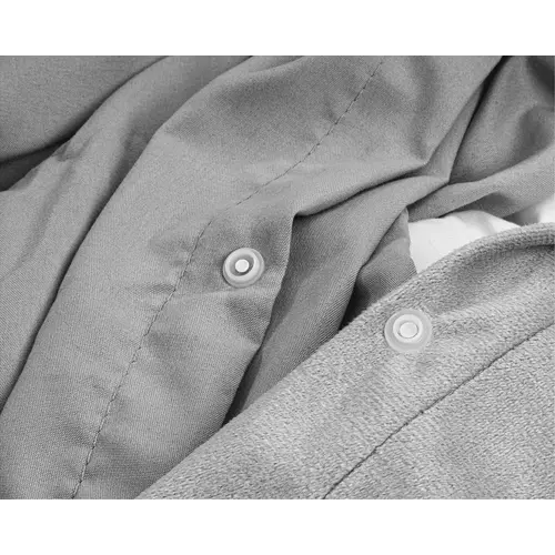 Sleeptime Dekbedovertrek Velvet Uni Grijs