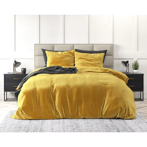 Sleeptime Dekbedovertrek Velvet Uni Goud