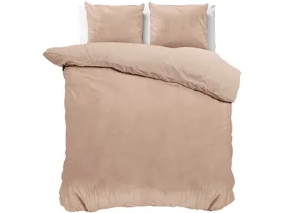 Sleeptime Dekbedovertrek Velvet Uni Nude