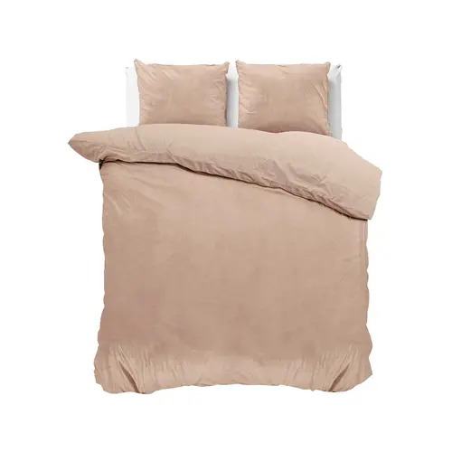 Sleeptime Dekbedovertrek Velvet Uni Nude