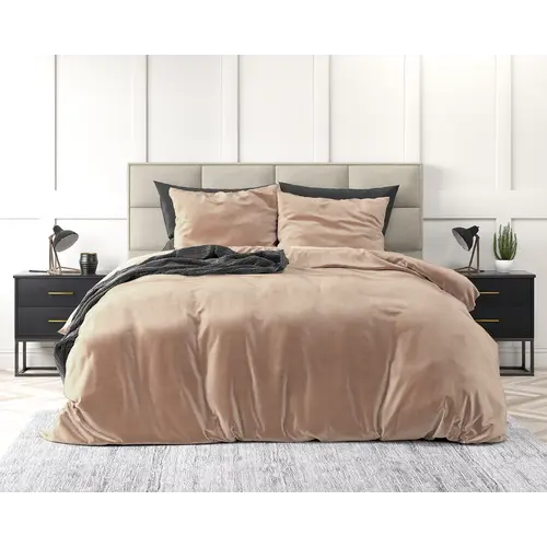 Sleeptime Dekbedovertrek Velvet Uni Nude
