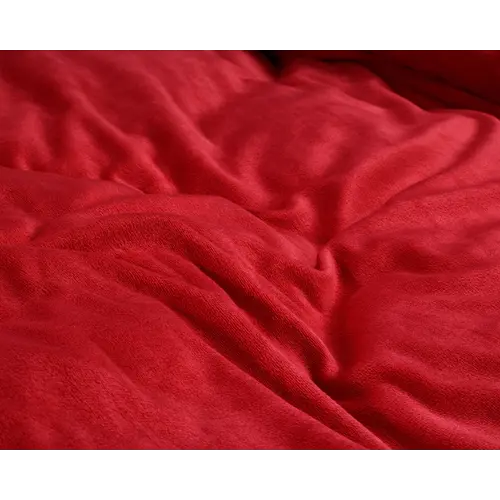 Sleeptime Dekbedovertrek Velvet Uni Rood