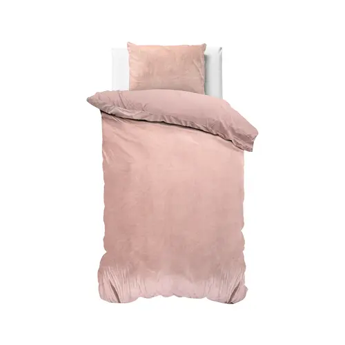 Sleeptime Dekbedovertrek Velvet Uni Roze
