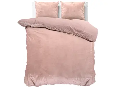 Sleeptime Dekbedovertrek Velvet Uni Roze