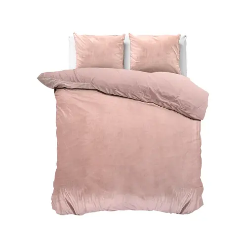 Sleeptime Dekbedovertrek Velvet Uni Roze